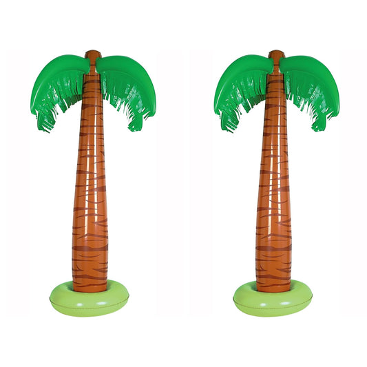 Beistle Inflatable Palm Trees 2 Piece, Green/Brown