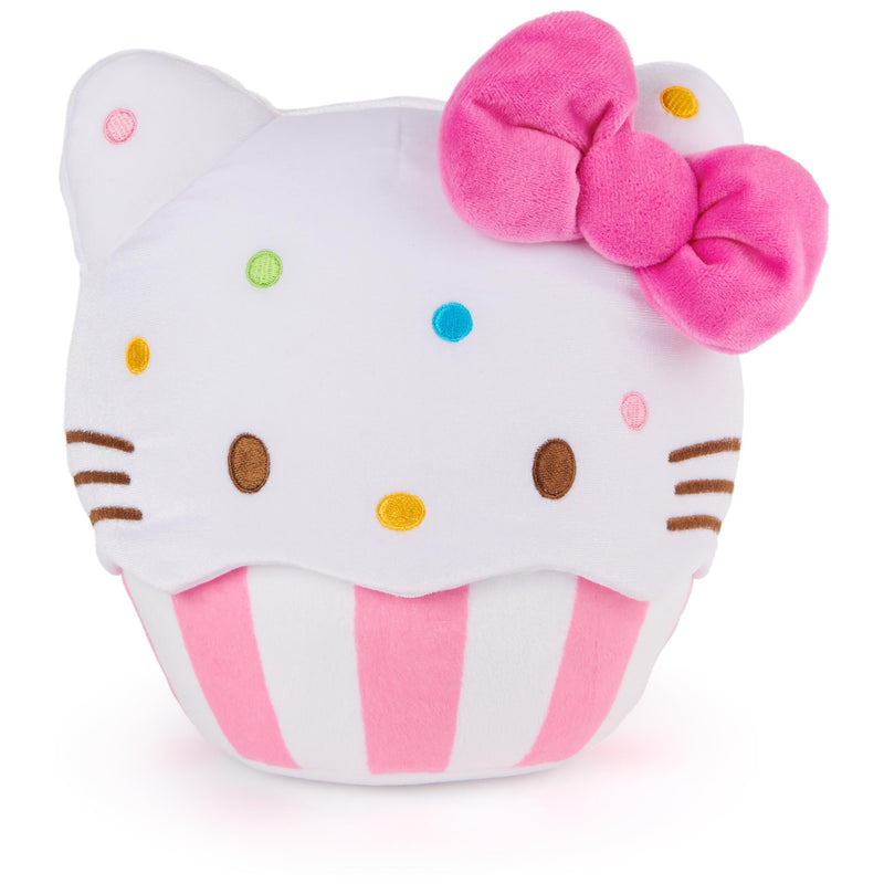 GUND Sanrio Official Hello Kitty Cupcake Plush, Stuffed Animal for Ages 1 and Up, Pink/White, 8”