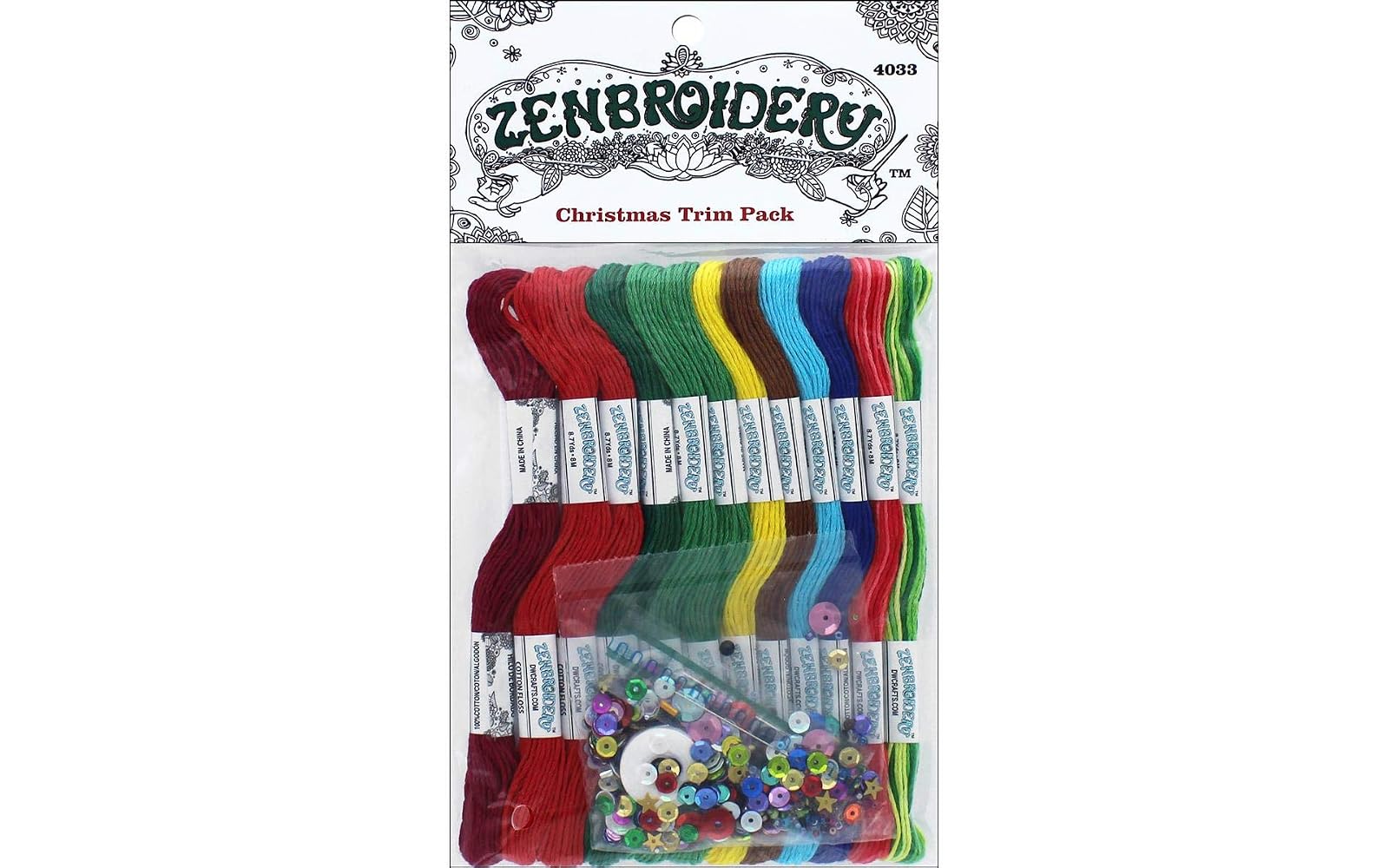 Design Works Crafts Trim FlossChr Zenbroidery Pack