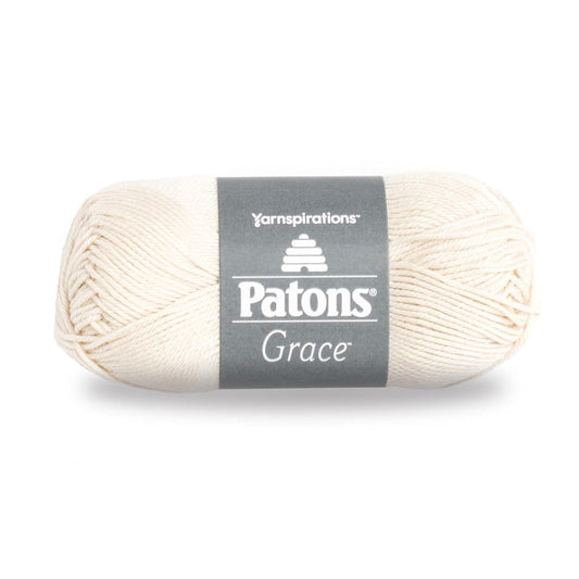 Spinrite Yarns (CA) Patons 24606262008 Grace Yarn, 1.75 oz, Natural, 1 Ball