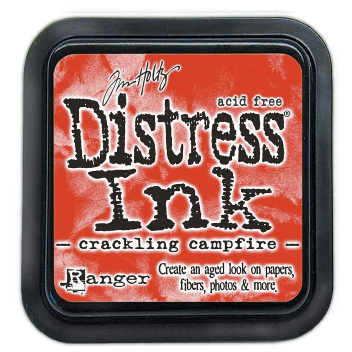 Ranger Rubber Stamp, 2-1/4x2-1/4 inch, Crackling Campfire
