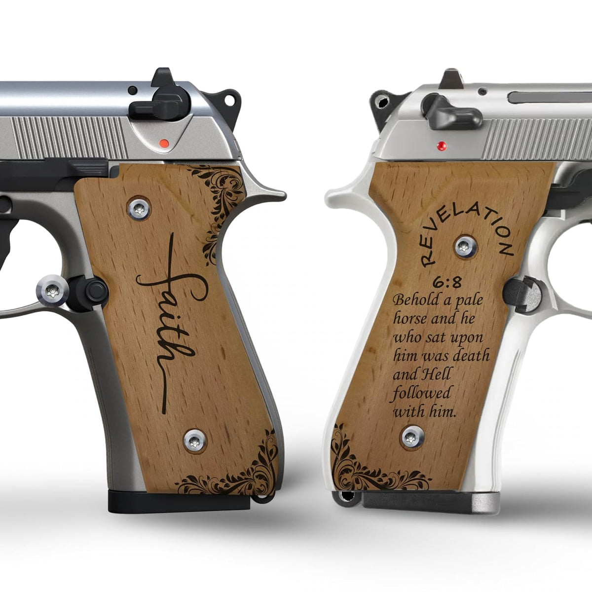 Zib Grips Gun Grip, REVELATION 6-8, BeechWood Color