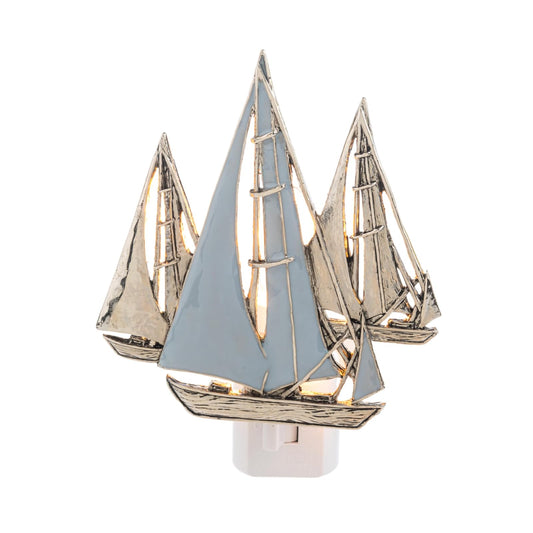 Ganz Lamp, 3.75 x 2 x 5, Sailboats