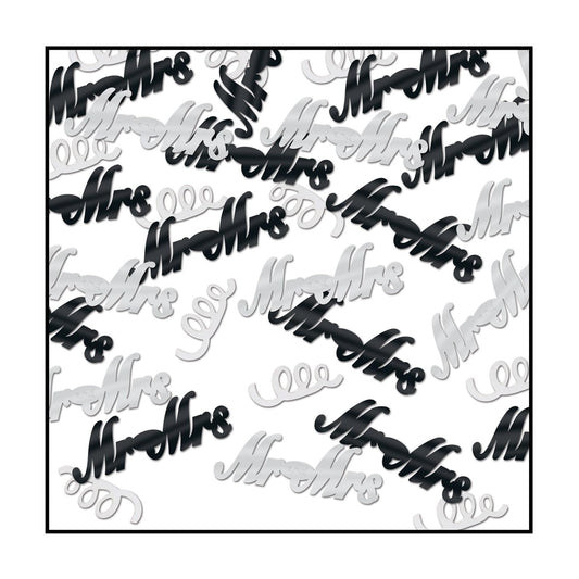 Beistle Confetti, 0.5 Ounce (Pack of 1), Black/Silver