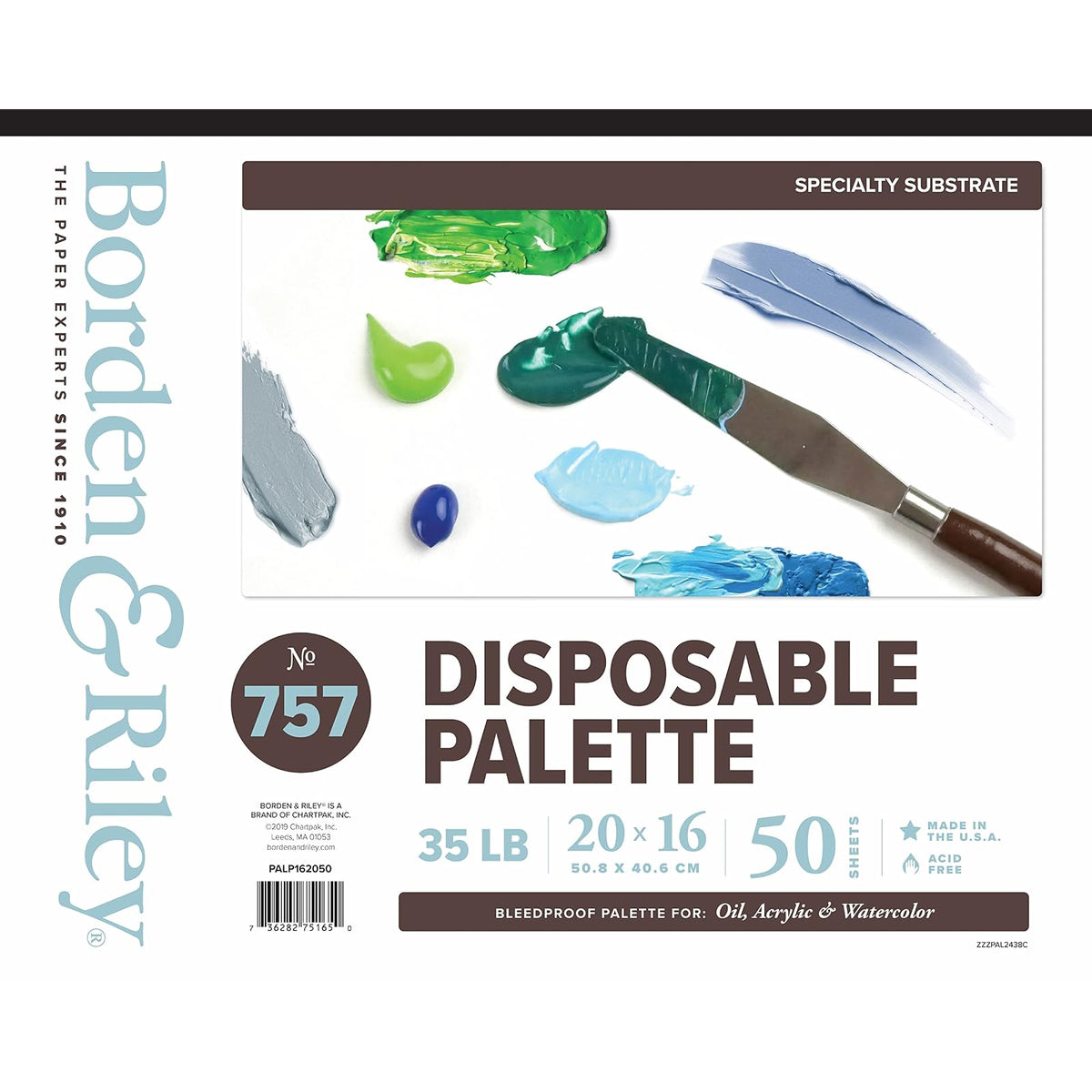 Borden & Riley Art Media Paper, 16" x 20", White