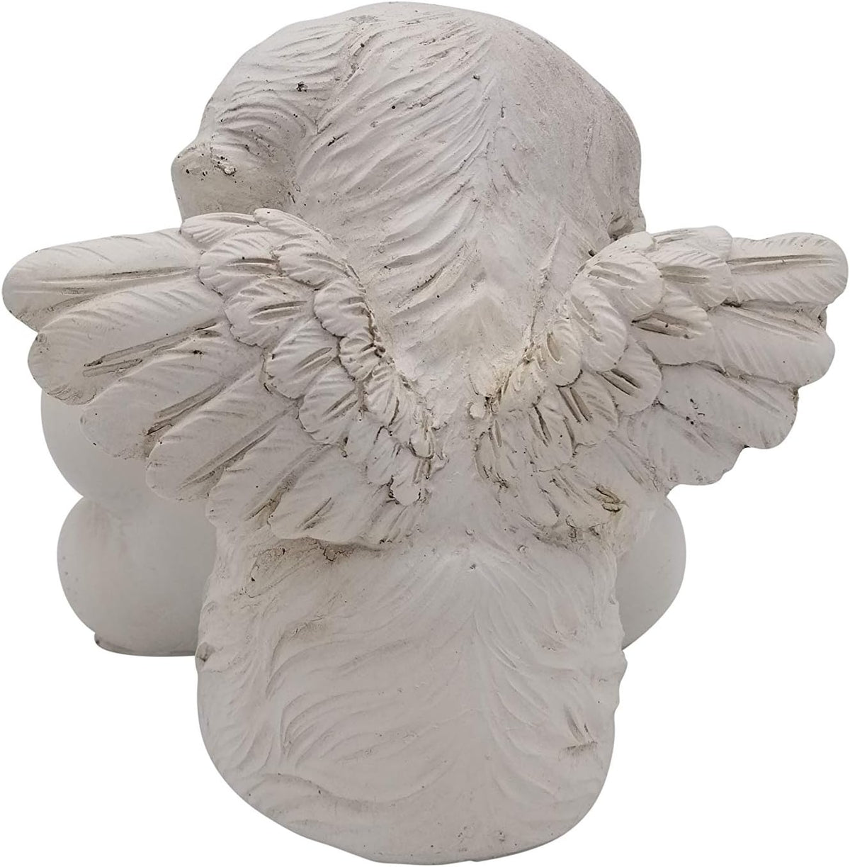 Comfy Hour Pet In Loving Memory Collection 5" Sleeping Dog Angel On Bone Figurine - in Memory of My Best Friend Bereavement, Light Gray, Polyresin