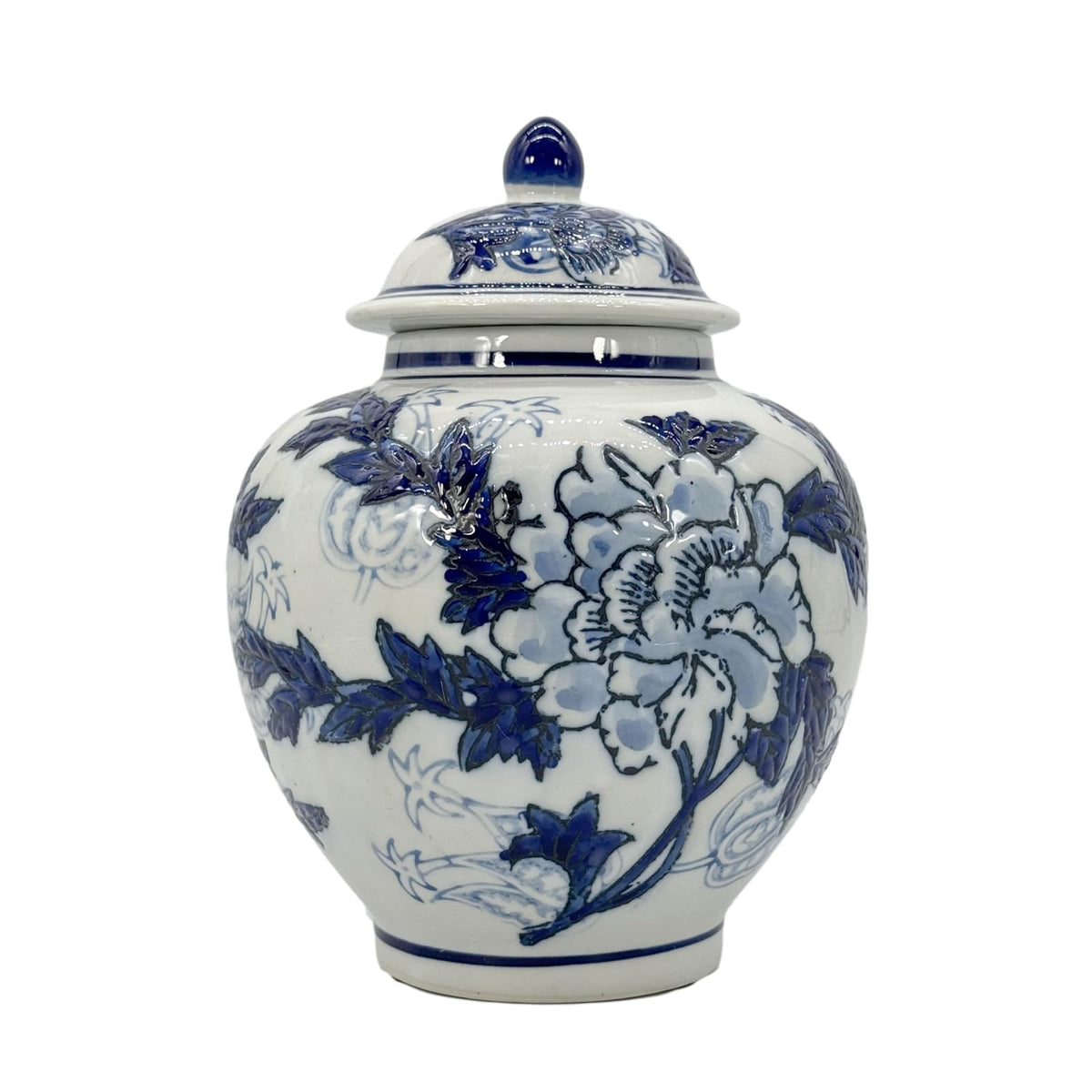 Galt International Jar, 67.6 Ounces, Blue & White