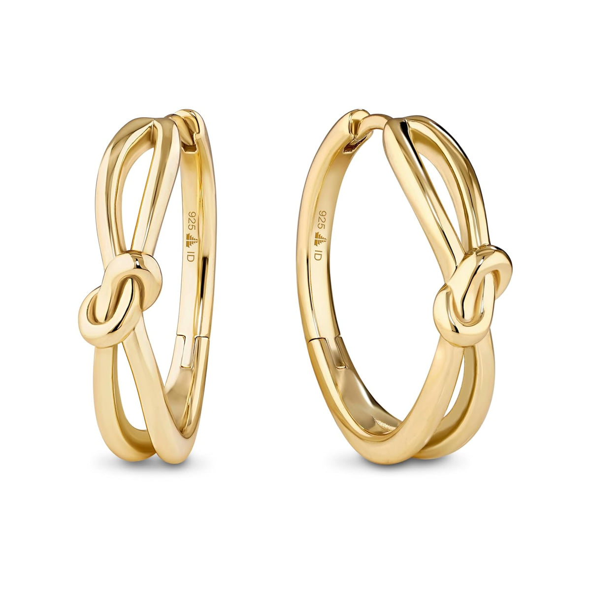 DEVATA Earring, 23mm x 21mm, Gold Plated/Love Knot LVS7228