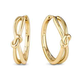 DEVATA Earring, 23mm x 21mm, Gold Plated/Love Knot LVS7228