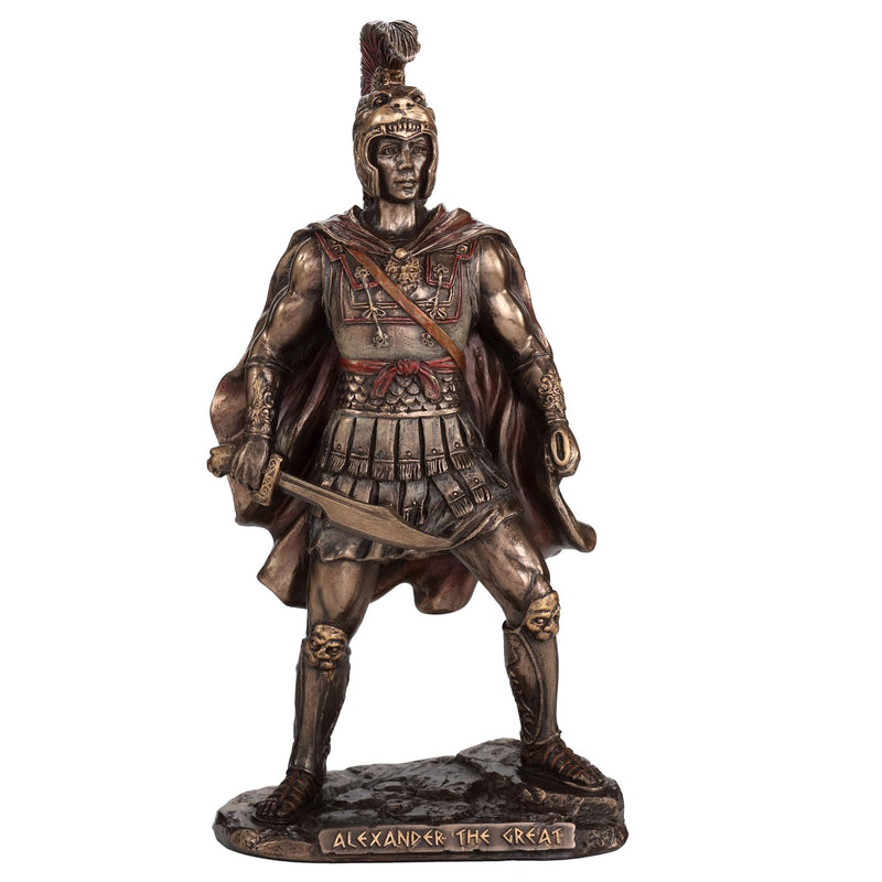 Veronese Design 6 7/8 Inch Alexander The Great King of Macedonia Resin Sculpture Bronze Finish