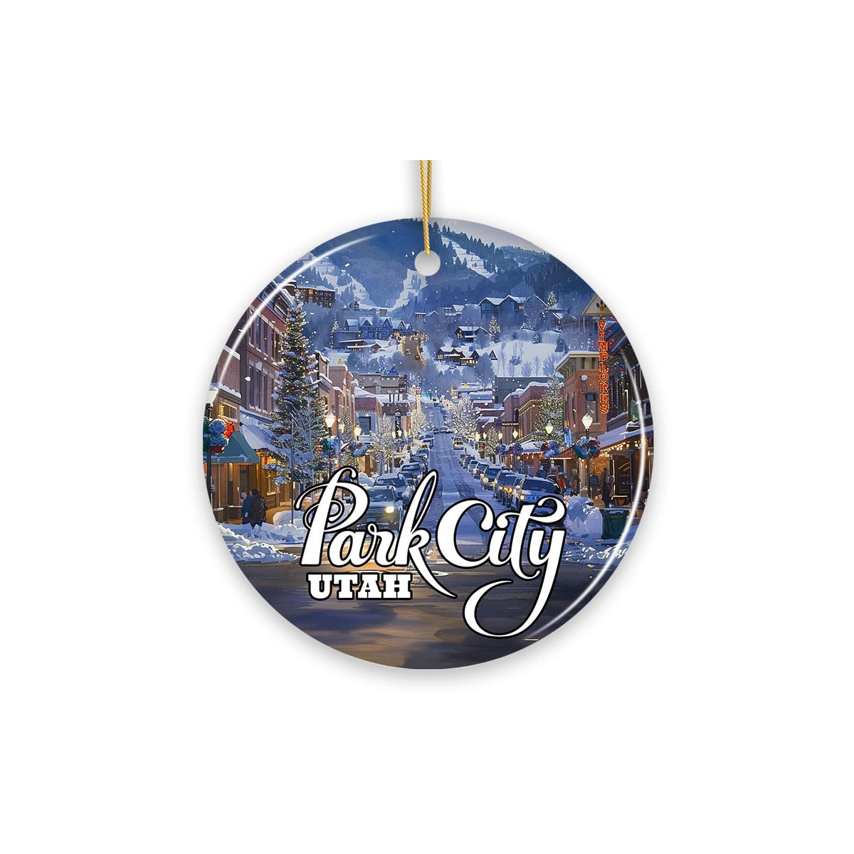 OrnamentallyYou Hanging Ornament, 3 inches, Culturally Artistic Park City Cerami