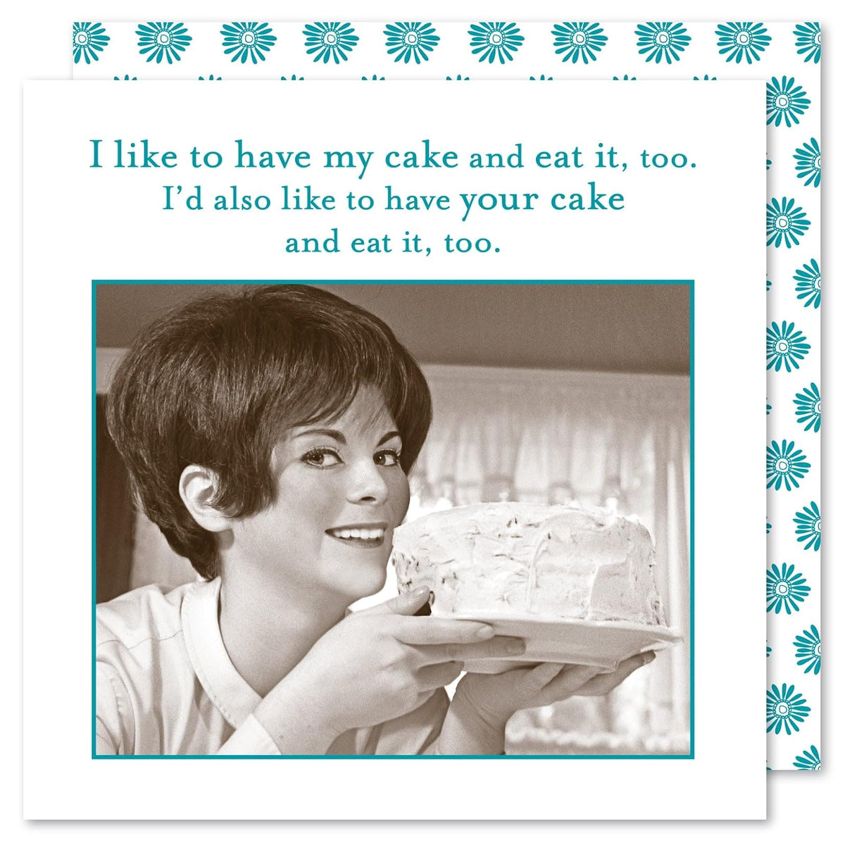 Shannon Martin Design Disposable Napkin, 5X5, Cake & Eat It