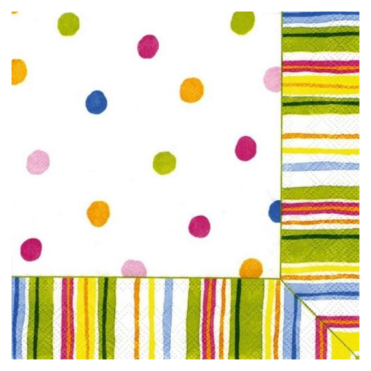 ihr SINCE 1977 Disposable Napkin, 5" x 5", Smart Dots