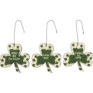 Primitives By Kathy Hanging Ornament, 3" x 3" x 0.25", Green