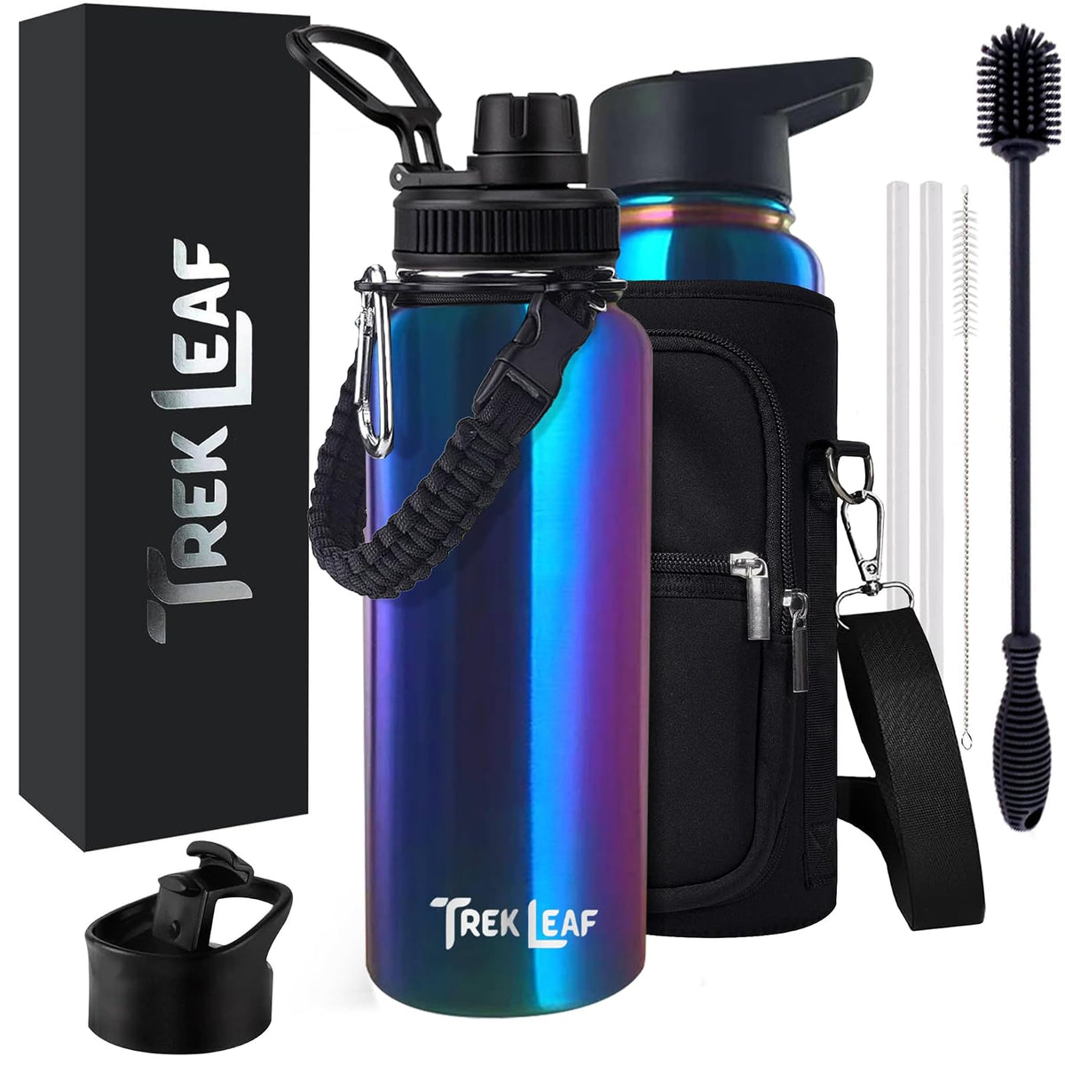 Trek Leaf Bottle, 32 Ounces, Twilight