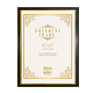 BAZIC PRODUCTS Picture Frame, 8.5" X 11", Black