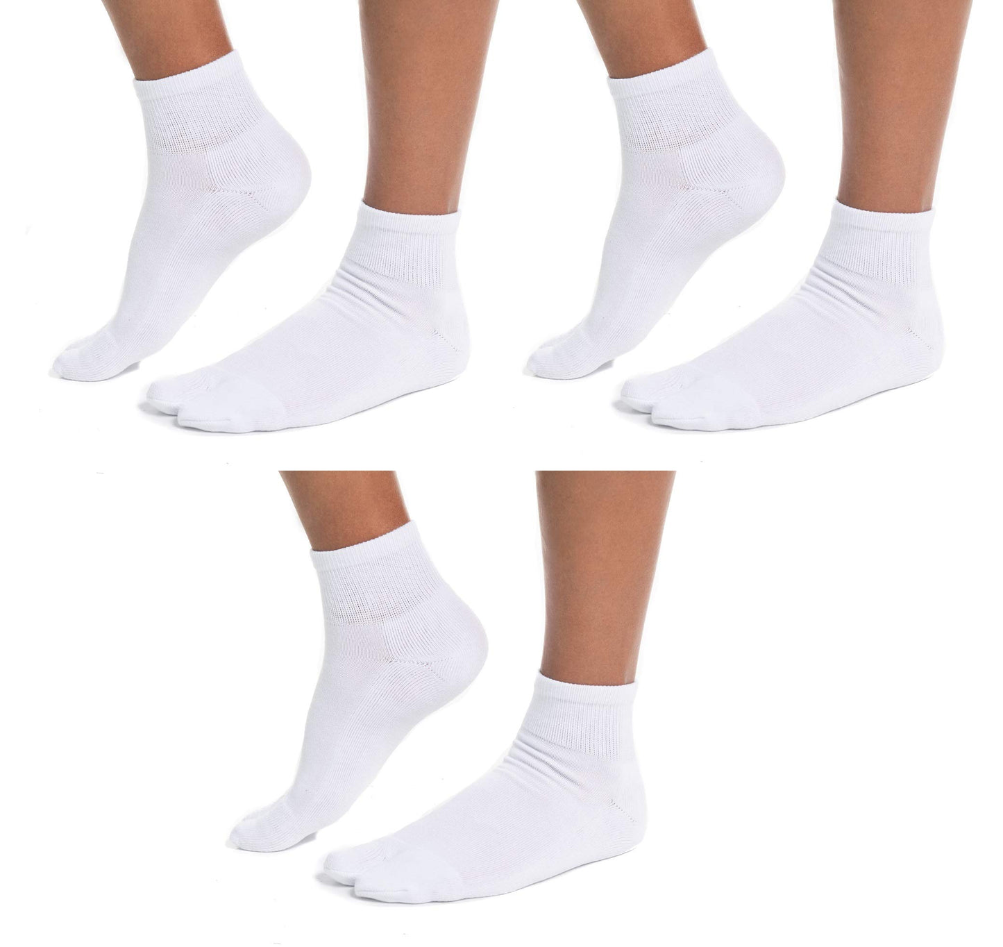 3 Pairs Thicker V-Toe Big Toe Flip-Flop Tabi Comfortable Warmer Socks For All Shoes, Flip Flops Sandals Boots