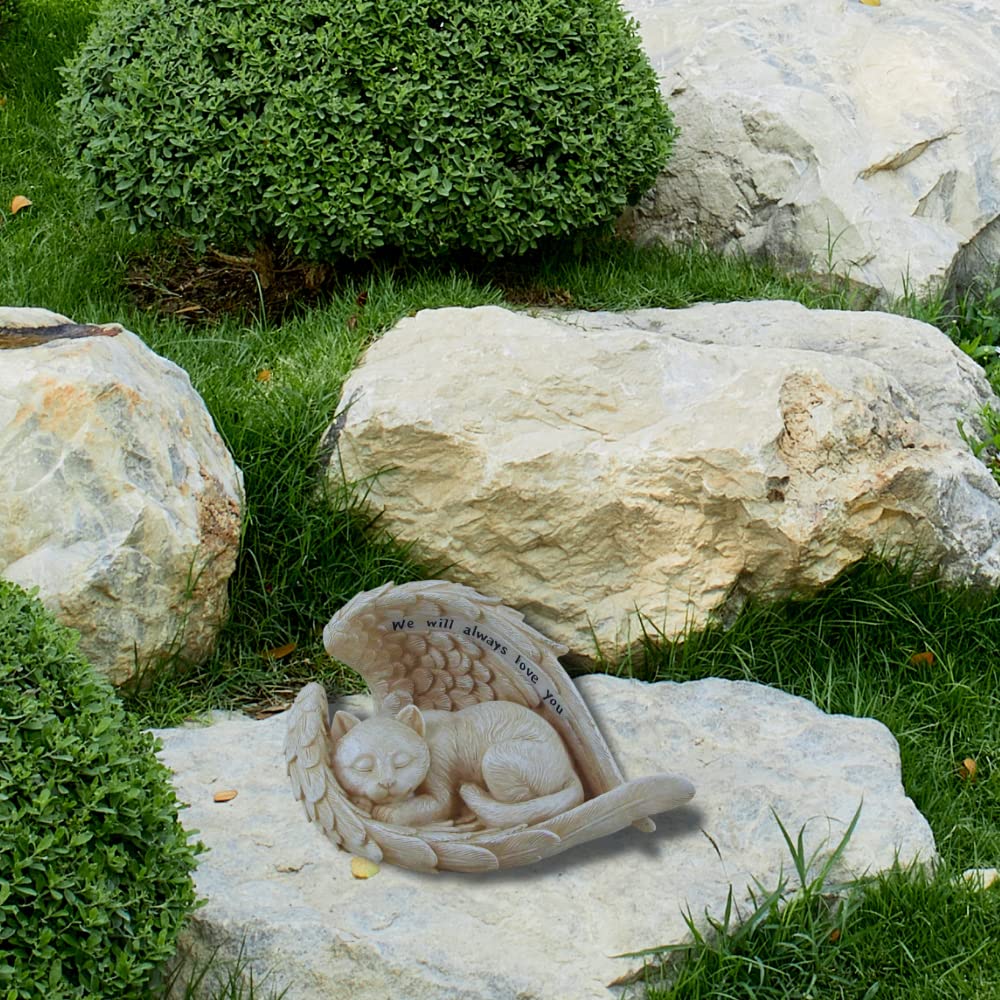 Comfy Hour 5 Sleeping Cat in Bereavement Figurine, Angel, Statue