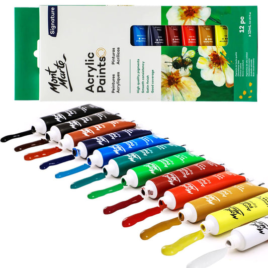 Mont Marte Acrylic Paint Set (12pc)