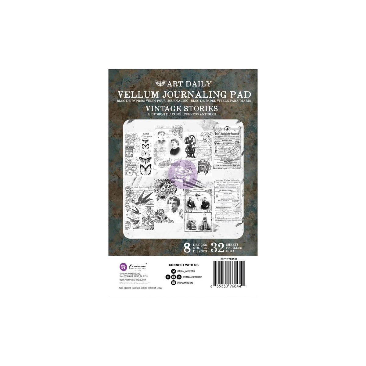 PRIMA MARKETING INC Art Media Paper, 7.08 x 5.5 x 0.35 inches, Art Daily Velum P