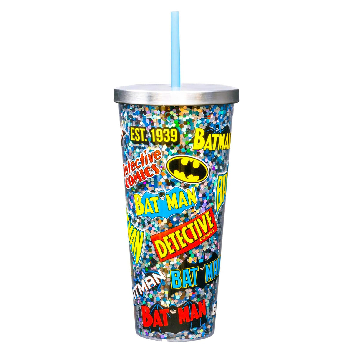 Spoontiques Drinking Cup, 20 Ounces, Batman Stickers
