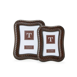 Two's Company Picture Frame, 4" x 6" and 5" x 7", Brown