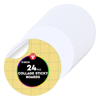 Hygloss Sticker Decal, 24-Pcs, White