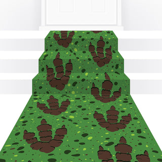 Beistle Rug, 10' x 2' (Rectangular), Green/Brown