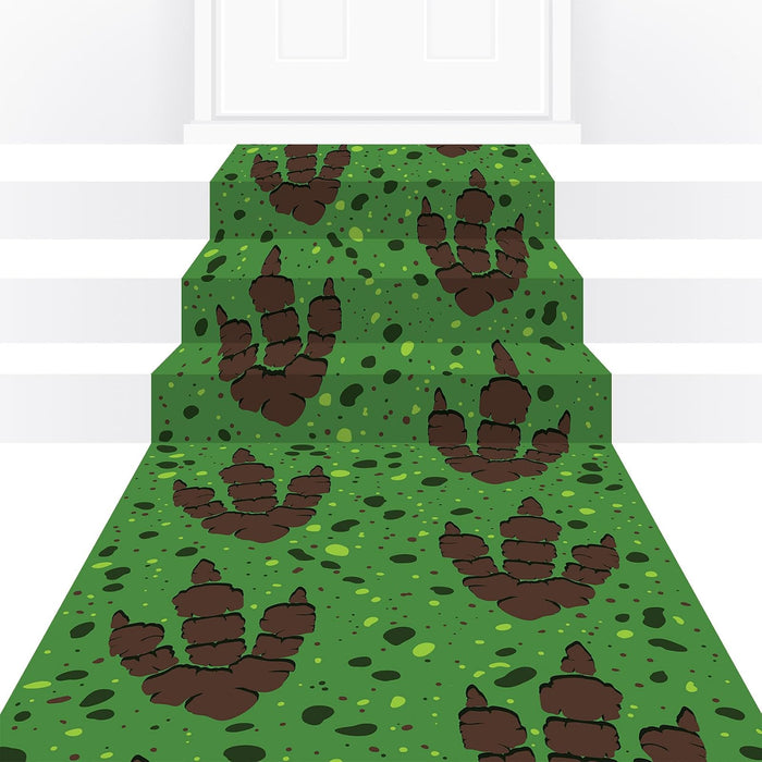 Beistle Rug, 10' x 2' (Rectangular), Green/Brown
