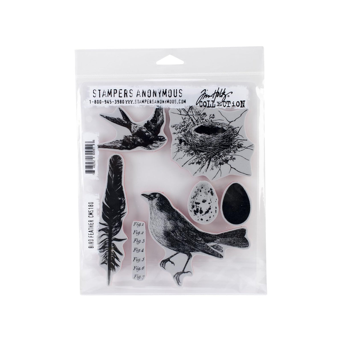 Stampers Anonymous Rubber Stamp, 7"X8.5", Multi-colour