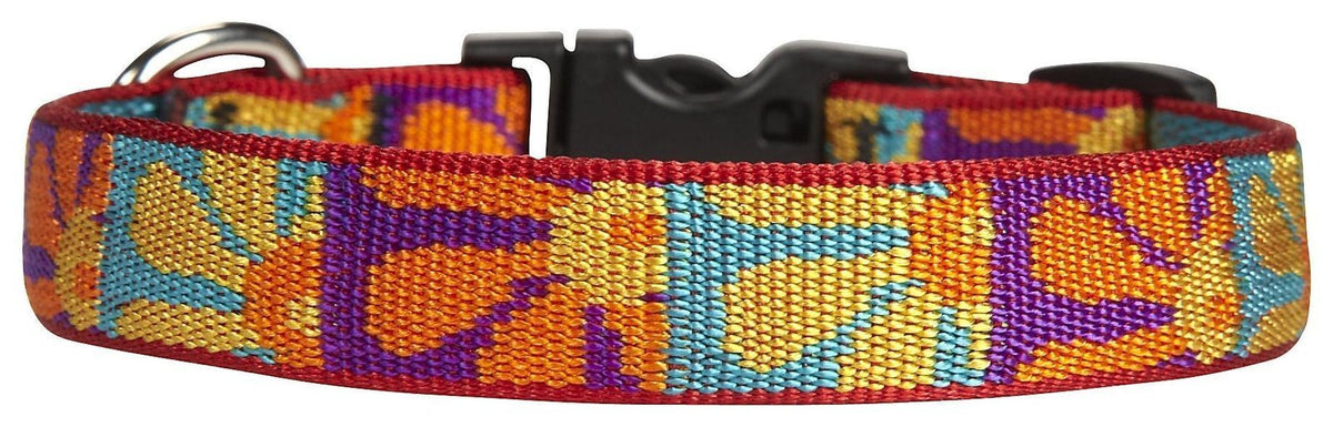 LupinePet Animal Collar, 3/4"W; 13-22" Neck, Crazy Daisy