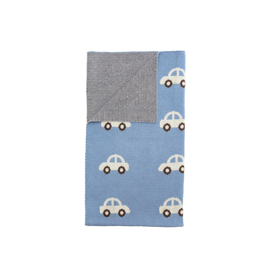 Mud Pie Blanket, 34" x 28", Blue
