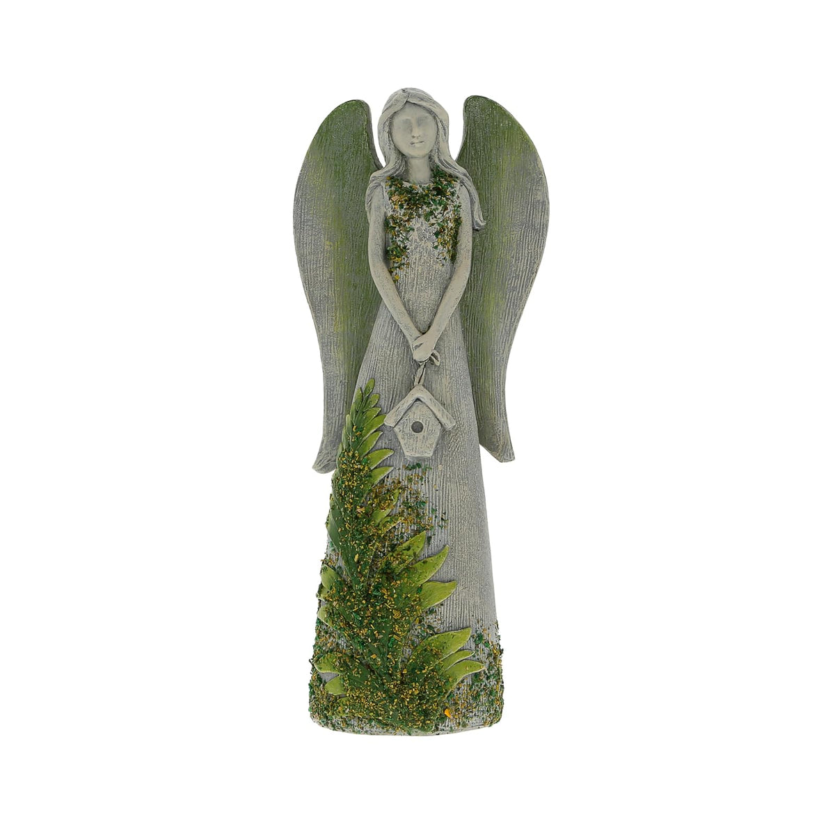 Pavilion Gift Company Figurine, 8.5", Grey, Green