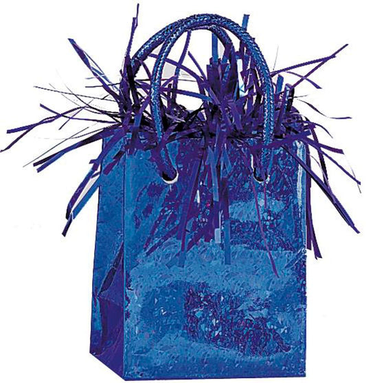 Unique Industries Gift Bag Shaped Royal Blue Balloon Weight