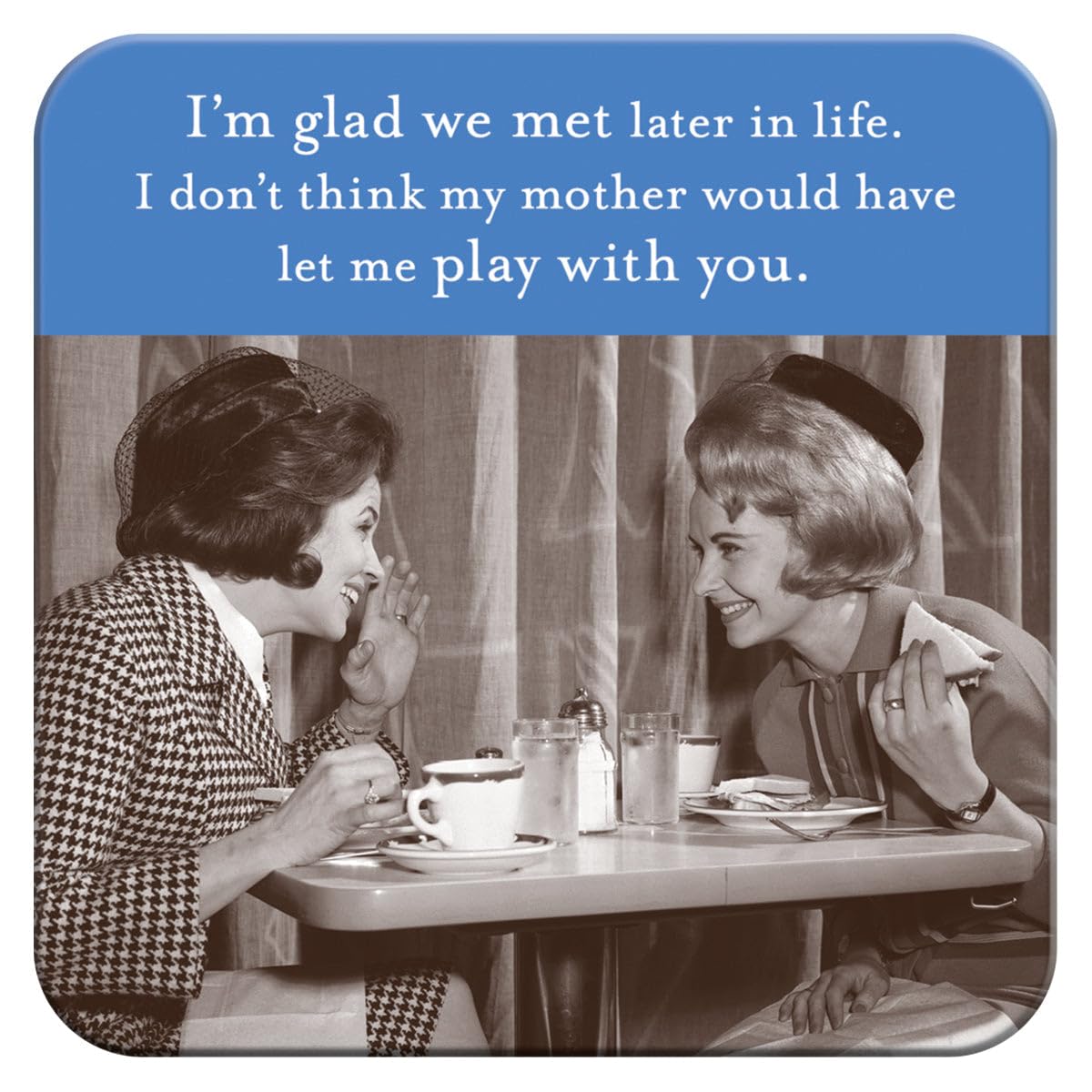 Shannon Martin Design Drink Coaster, 3 3/4" x 3 3/4", Multicolor