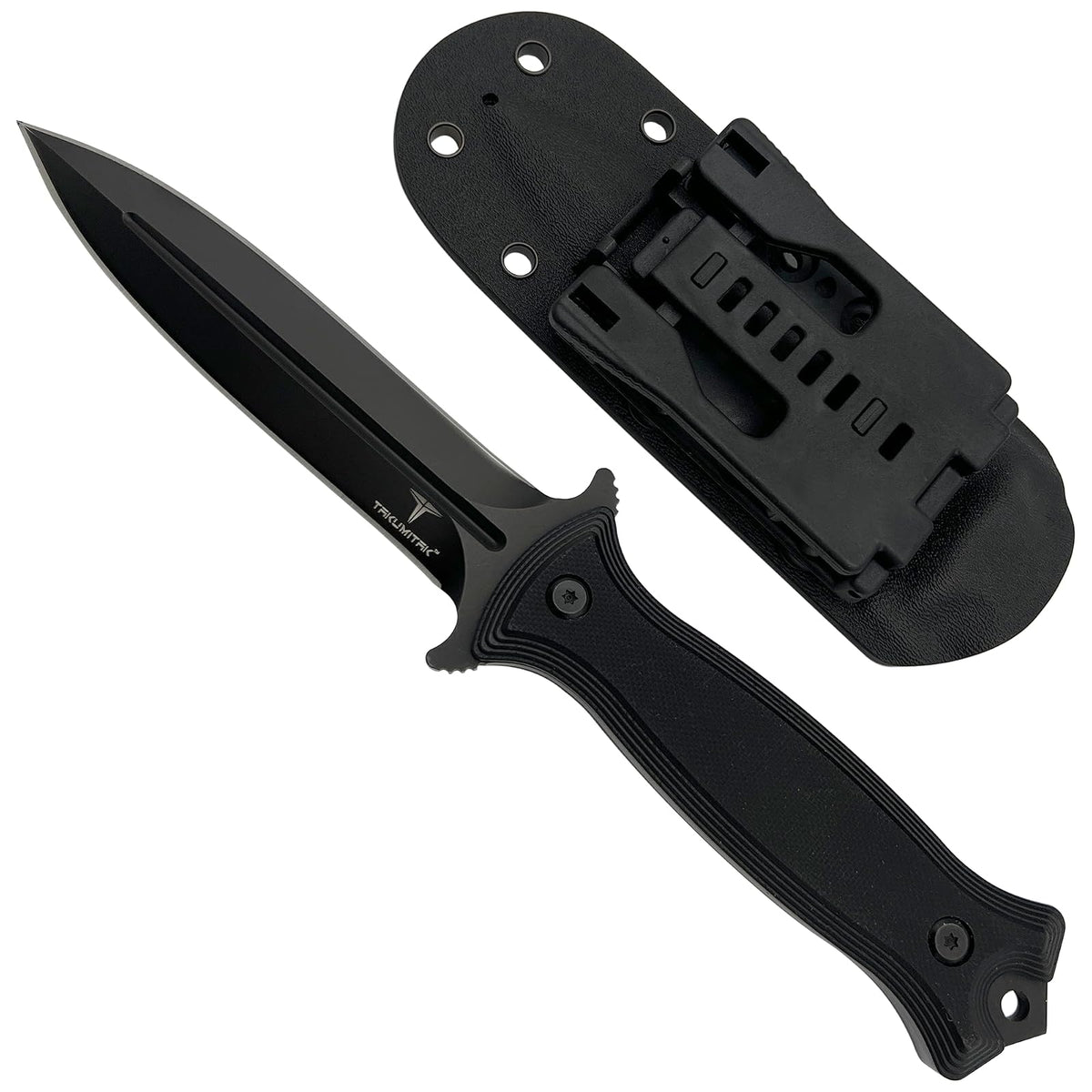 TAKUMITAK Knife, 4.8", Black TKF202BK