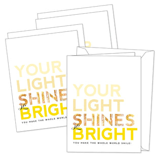 SHADE TREE GREETINGS Greeting Card, 4.25 x 5.5 Inch, Shine Bright