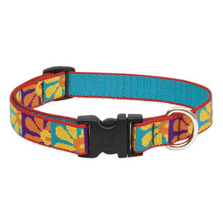 LupinePet Animal Collar, 3/4"W; 15-25" Neck, Crazy Daisy