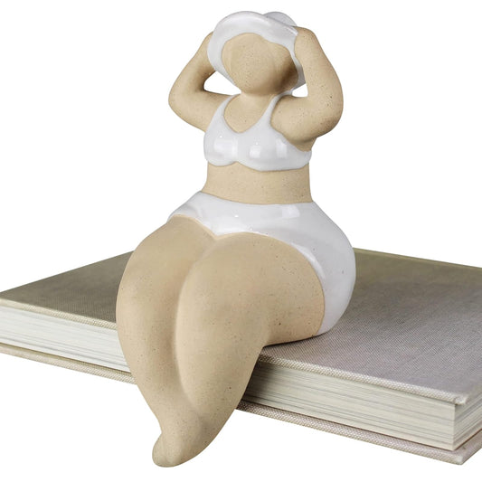 HomArt Shelf, 3.75 x 4.25 x 8 inches, Sun Bathing Lady