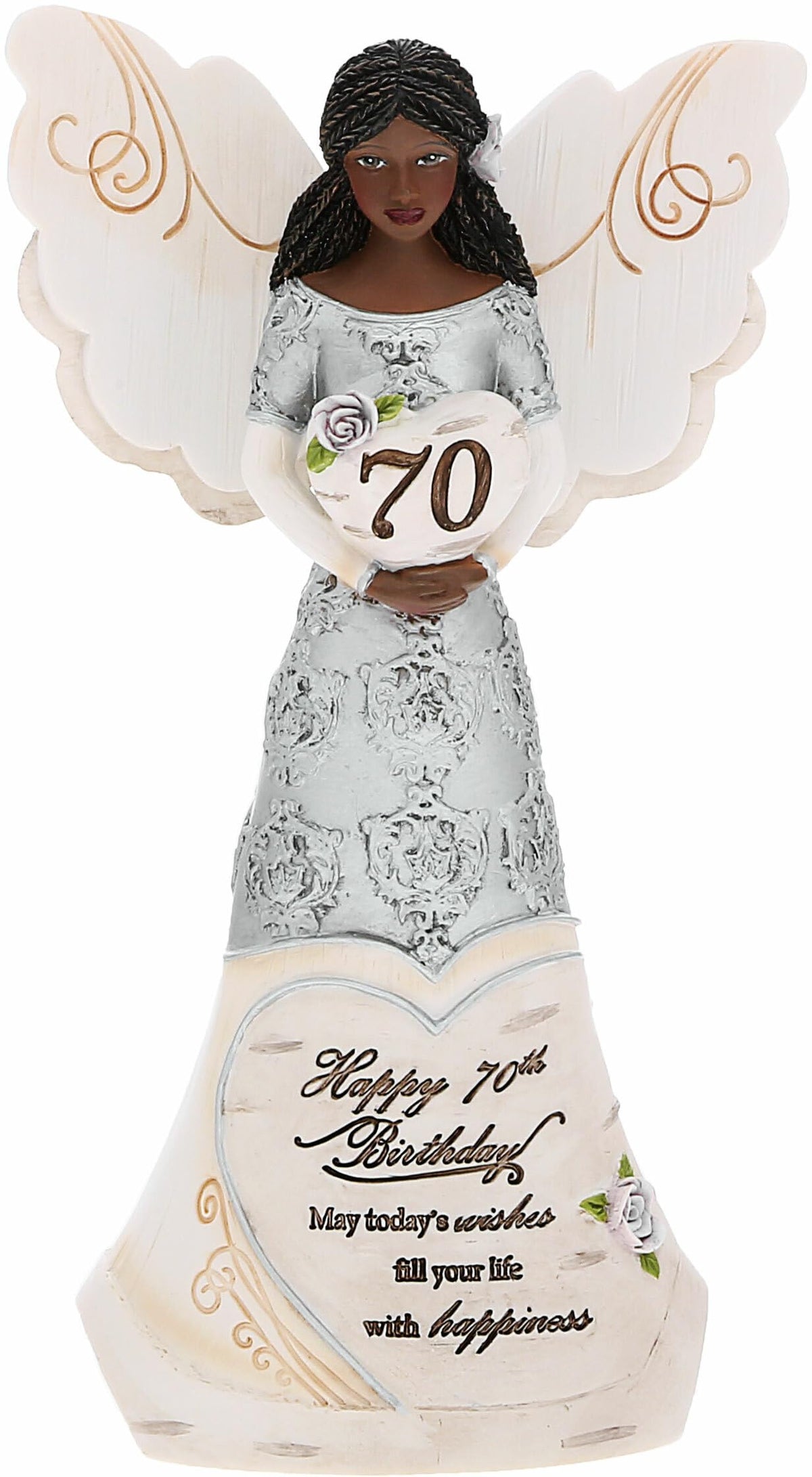 Pavilion Gift Company Figurine, 6", Beige, Silver, Brown
