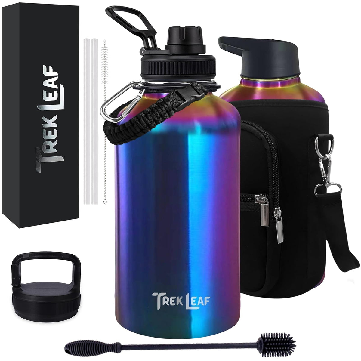 Trek Leaf Bottle, 64 Ounces, Twilight
