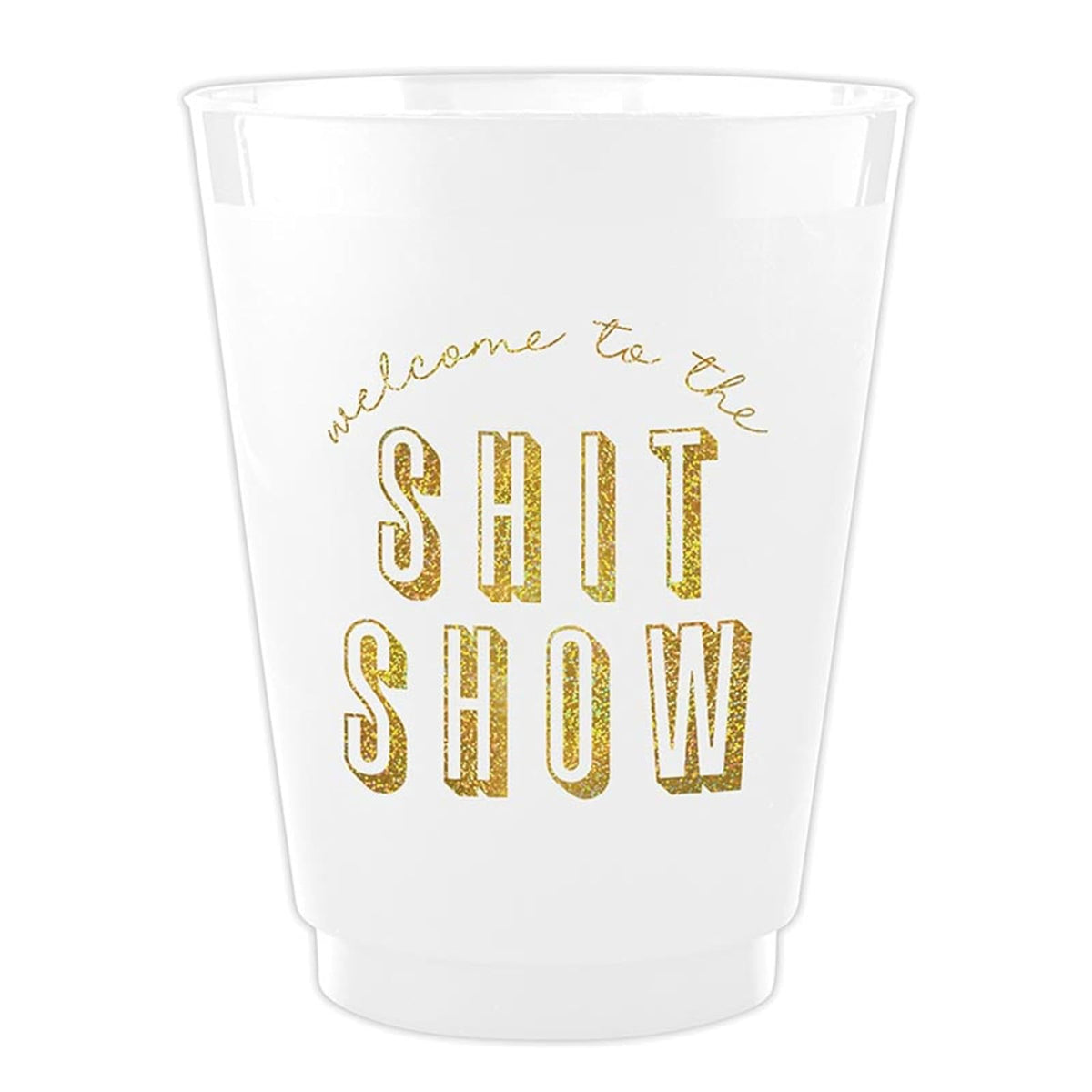 Slant Collections Drinking Cup, 16 Ounces, Shit Show