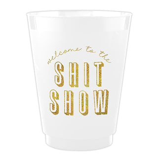 Slant Collections Drinking Cup, 16 Ounces, Shit Show