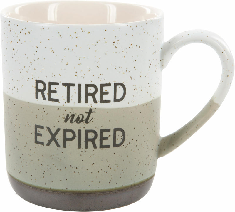 Pavilion Gift Company Large 15 Oz Stoneware Coffee Cup Mug Retired Not Expired, 15oz, Grey