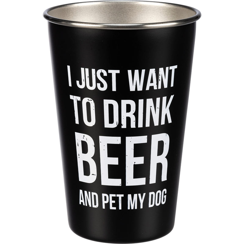 Stainless Steel Pint Glass