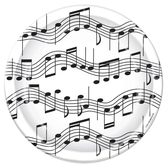 Beistle Musical Note Plates (8/Pkg)