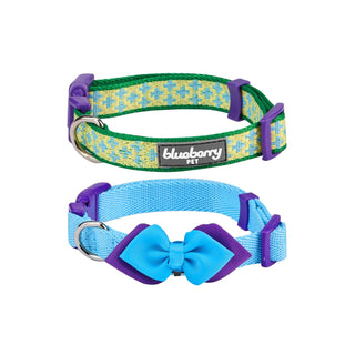 Blueberry Pet Animal Collar, Small (Pack of 2), Uptown Chic