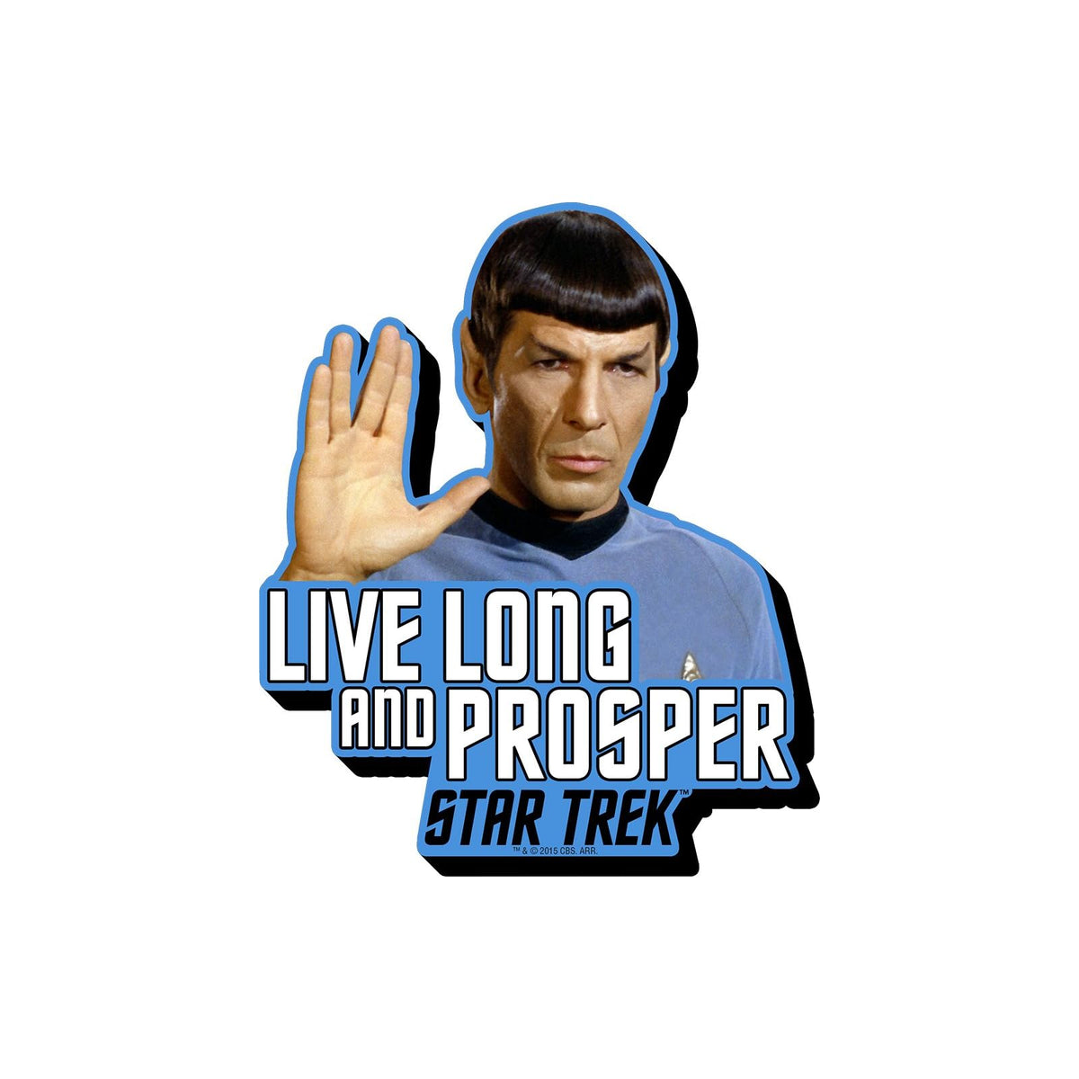 AQUARIUS Decorative Magnet, Live Long and Prosper, Yellow