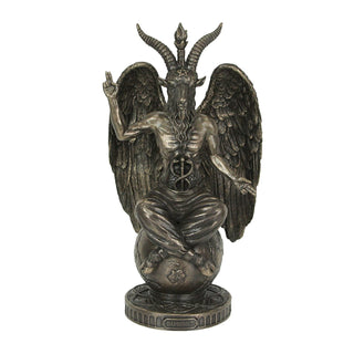 Unicorn Studio Veronese Design 10.25" Tall Statue of Baphomet Resin Sculpture Cold Cast Bronze Finish