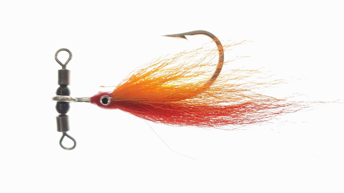 Thundermist Lure Company Fishing Hook, Size 2/0,1/0, Orange